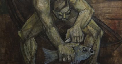 Kristó Tibor: Pedző-tárlat (szendergés vízparton)